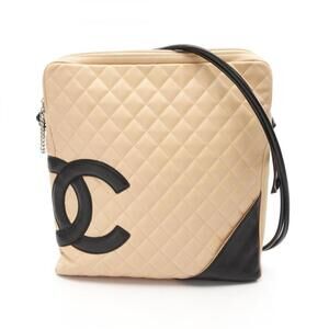 CHANEL Black Leather Shoulder Bag